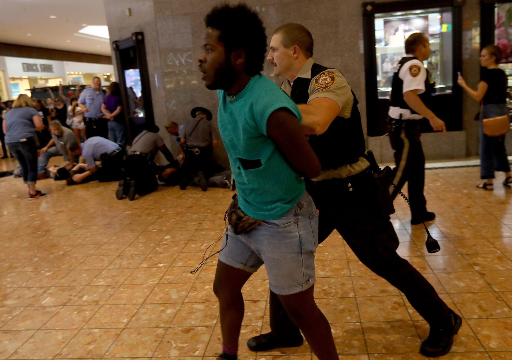 Protests at Galleria lead to arrests